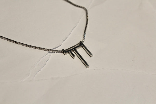 Geometric Chai Necklace