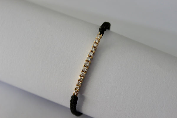 Graduating Diamond Bar Bracelet