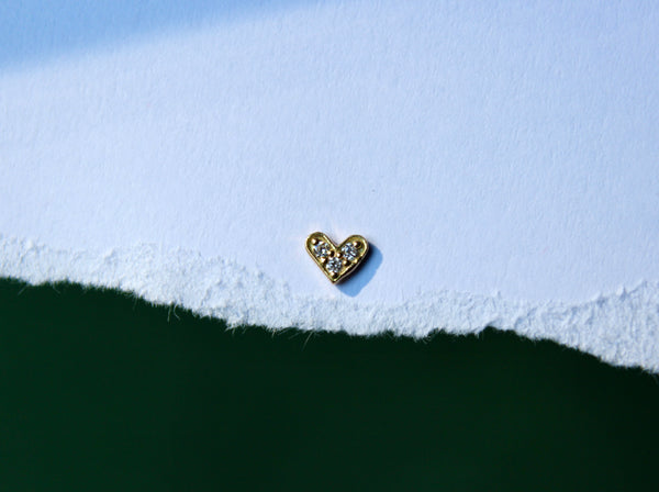 Diamond Heart Stud
