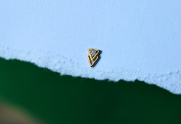 Duo Triangle Stud