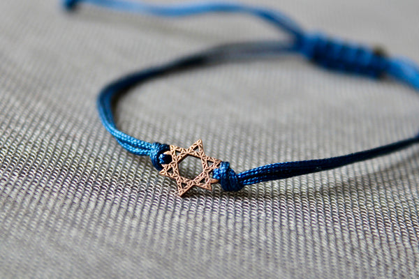 Magen David Cord Bracelet