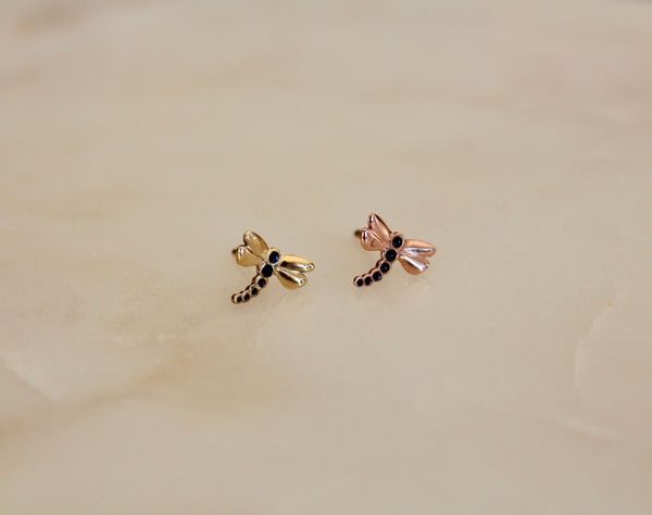 Dragonfly Enamel Stud