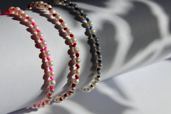 Pearl Macrame Bracelets