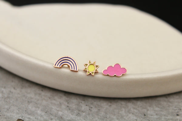 Summer Vibe Enamel Studs