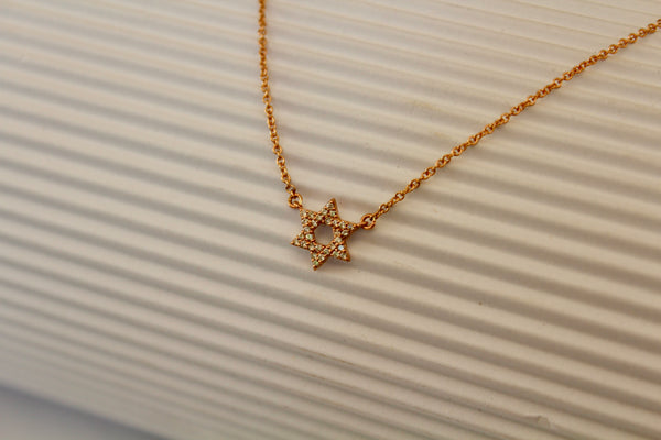 Diamond Magen David Necklace