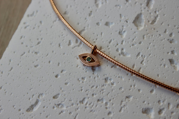 Linear Evil Eye Pendant